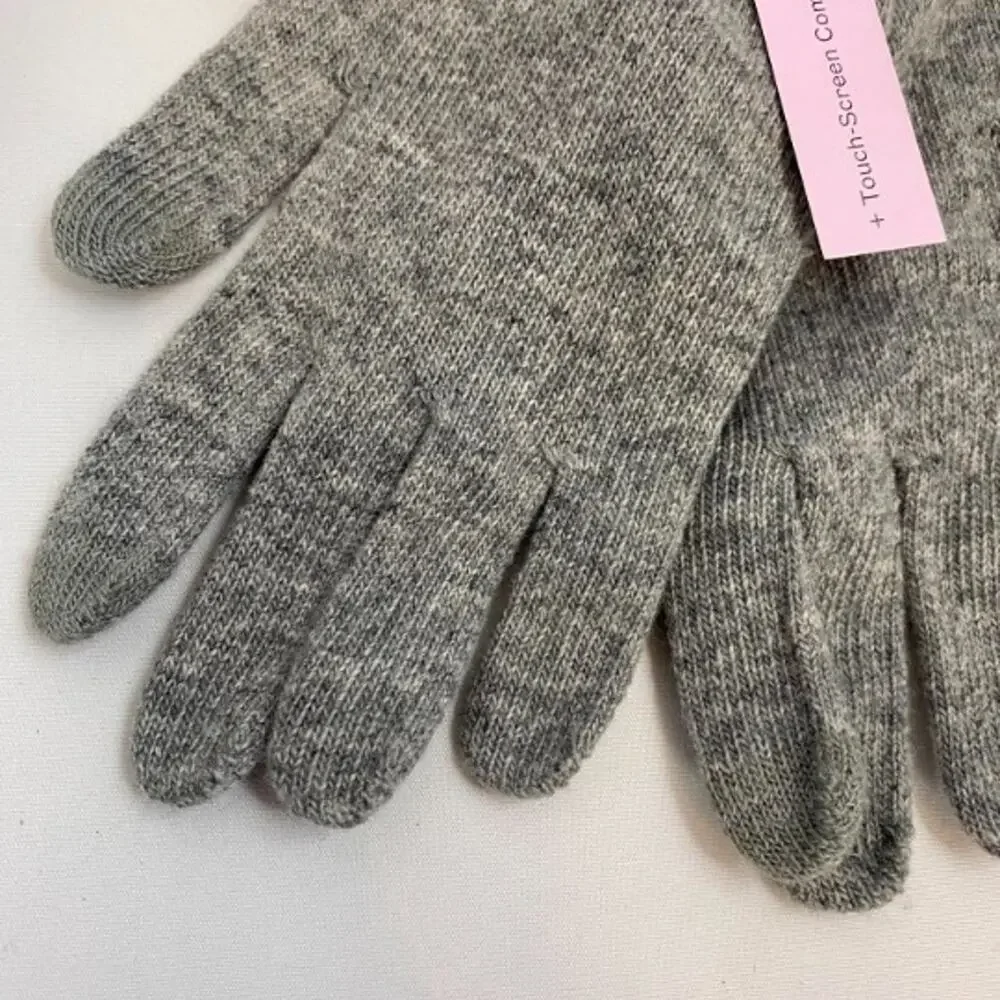 Wild Fable touch screen compatible tech gloves gray silver